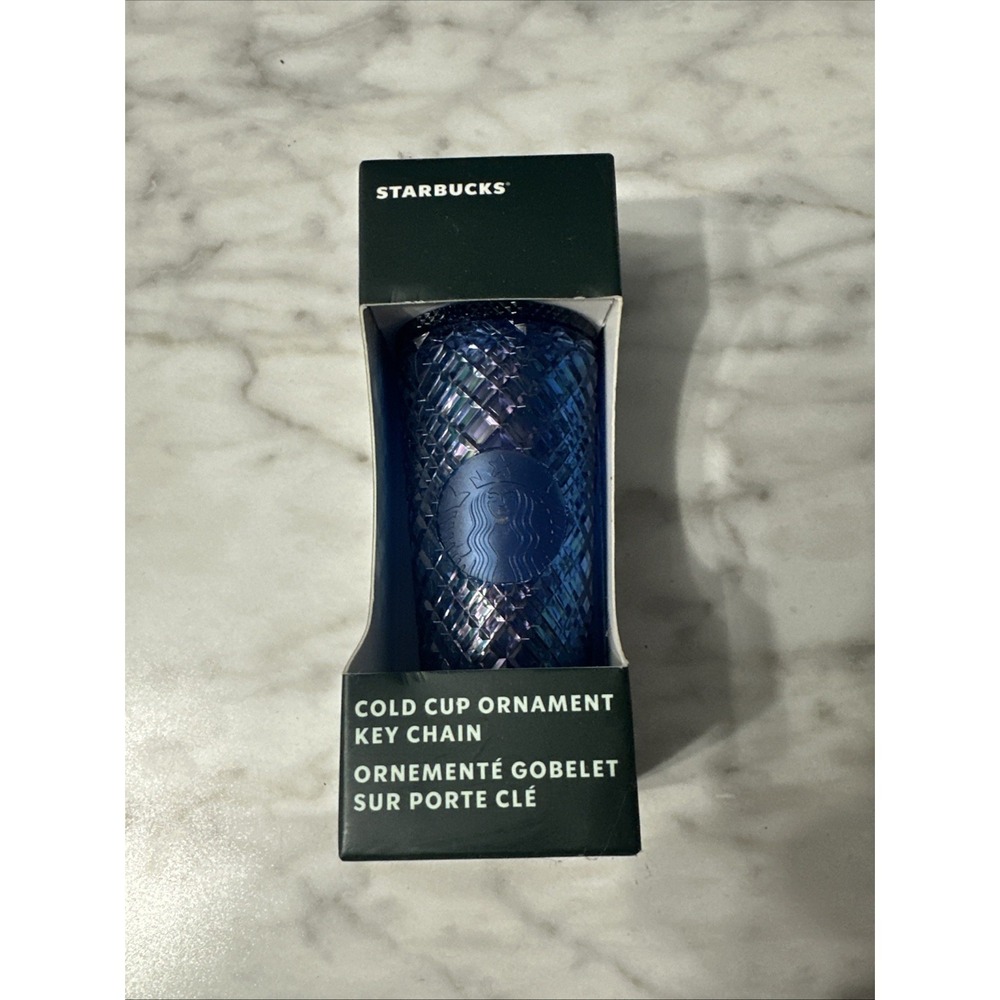 2022 starbucks to go blue  tumbler‎ NWT ornament key chain
